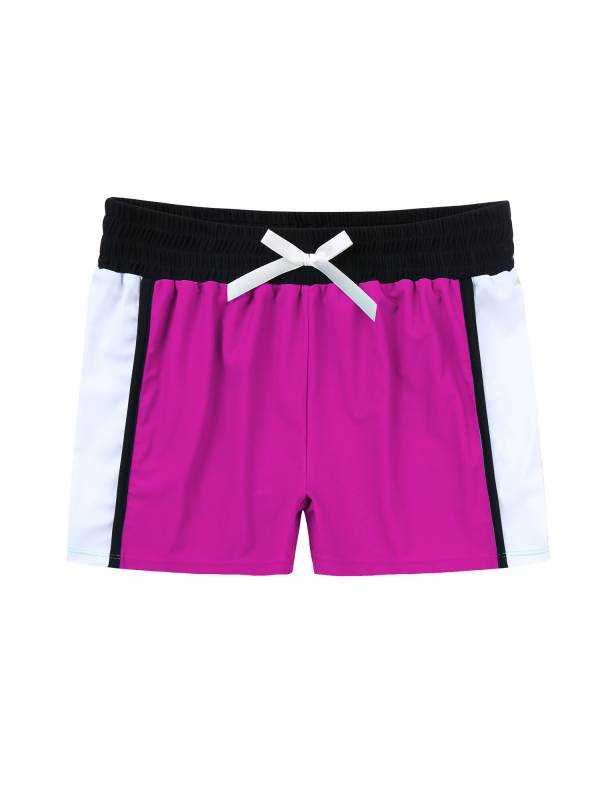 Kids Girls 2pcs Sleeveless Bodysuit and Boyshorts Swimsuit Set thumb