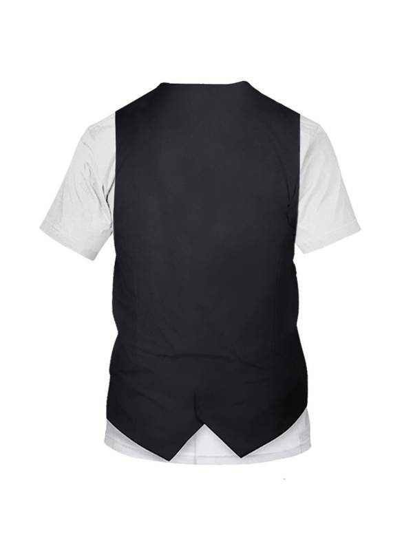 Men 2-in-1 Tuxedo Tie Print Short-sleeve T-Shirt thumb