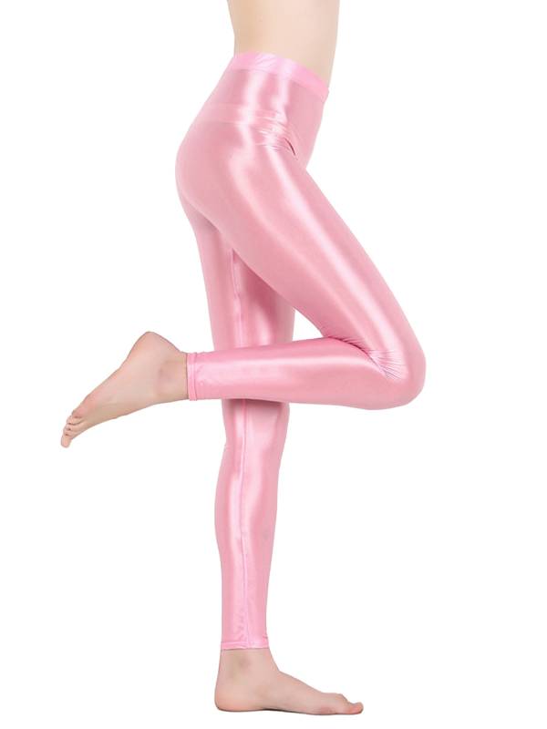 Women Shiny Metallic Stretchy Leggings Yoga Pants thumb