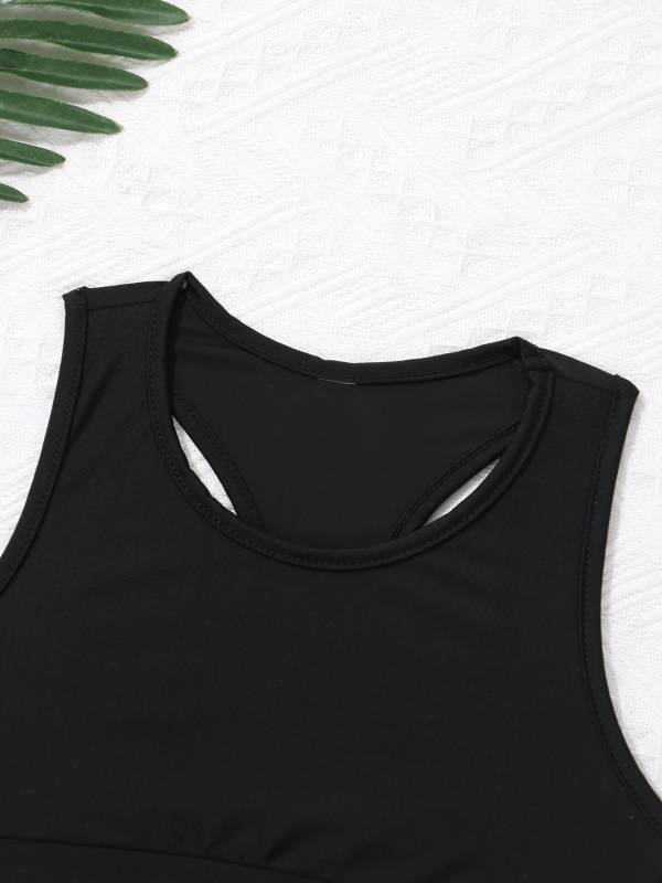 Kids Girls 2pcs Tank Top and Letters Printed Bottoms Sport Set thumb