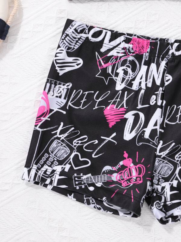 Kids Girls 2pcs Tank Top and Letters Printed Bottoms Sport Set thumb