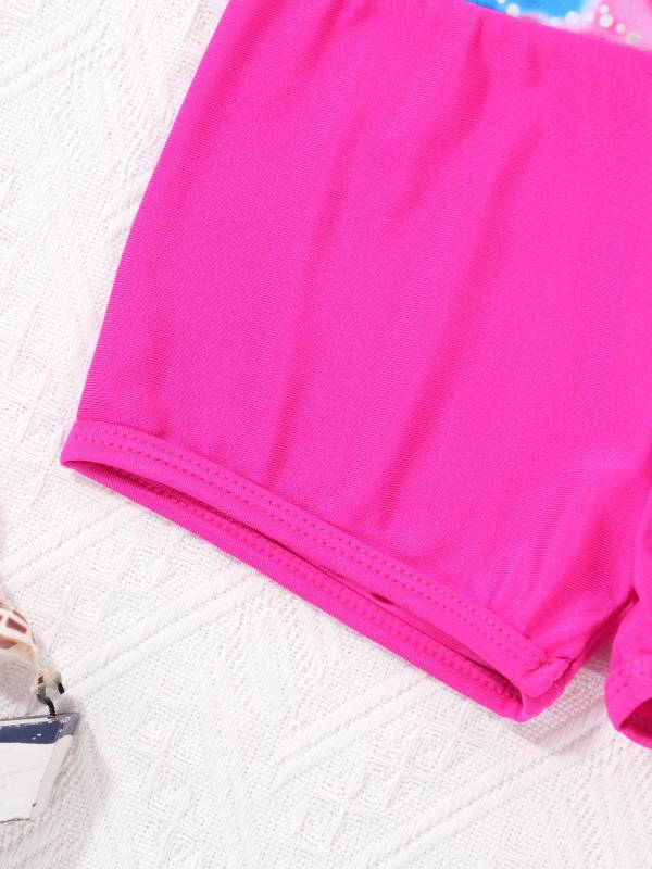 Kids Girls 2pcs Sequins Mermaid Scales Tank Top with Bottoms Set thumb