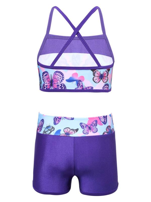 Kids Girls 2pcs Sequins Mermaid Scales Tank Top with Bottoms Set thumb