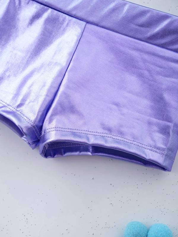 Kids Girls 2pcs Sequins Tank Top and Shorts Jazz Dance Sets thumb