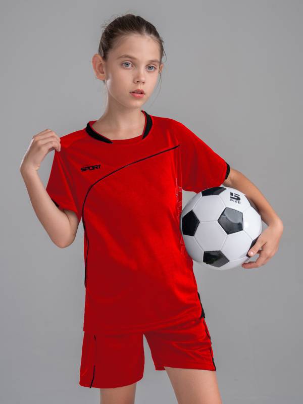 Kids Boys 2pcs Short Sleeve Net Sport Print Top and Shorts Set thumb