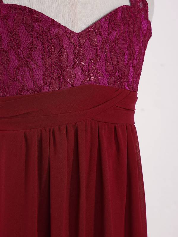Toddler/Kids Girls Chiffon Lace High-Waist Dress thumb
