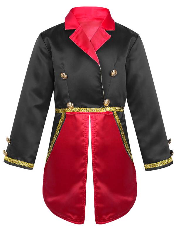 Toddler/Kids Boys Long Sleeves Lapel Collar Tuxedo Circus Costume thumb