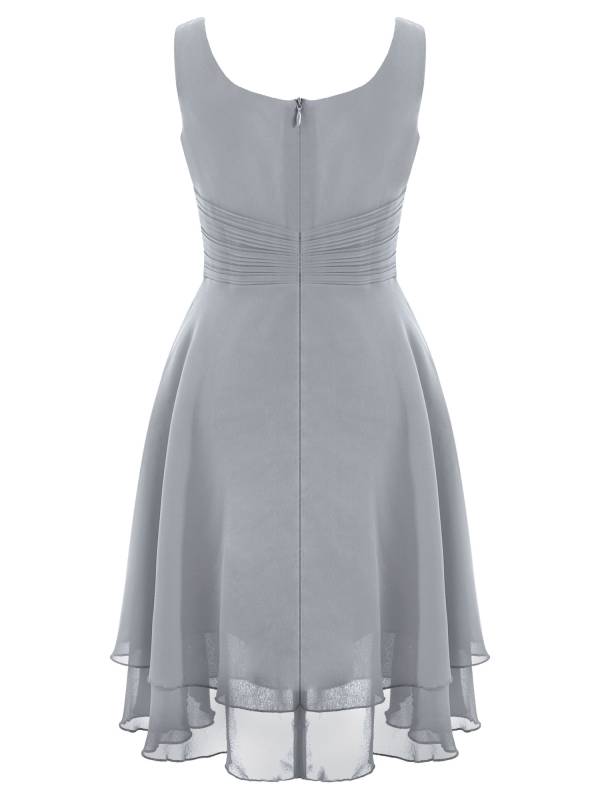 Toddler/Kids Girls Chiffon Knotted Waist Party Dress thumb