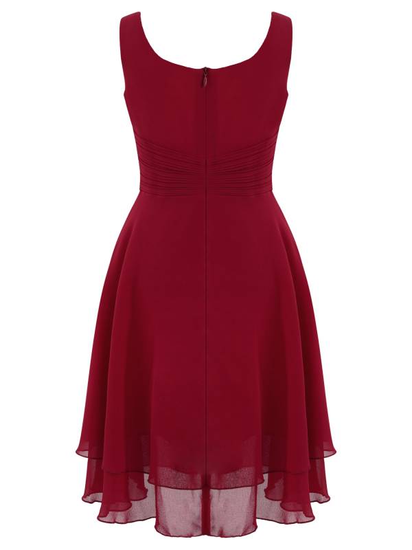 Toddler/Kids Girls Chiffon Knotted Waist Party Dress thumb