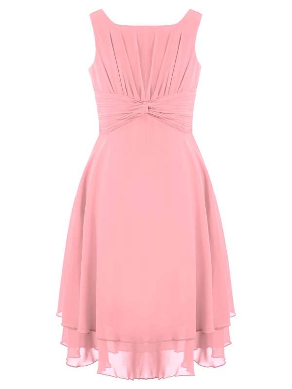 Toddler/Kids Girls Chiffon Knotted Waist Party Dress thumb