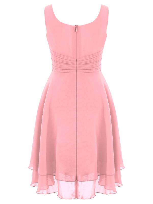 Toddler/Kids Girls Chiffon Knotted Waist Party Dress thumb
