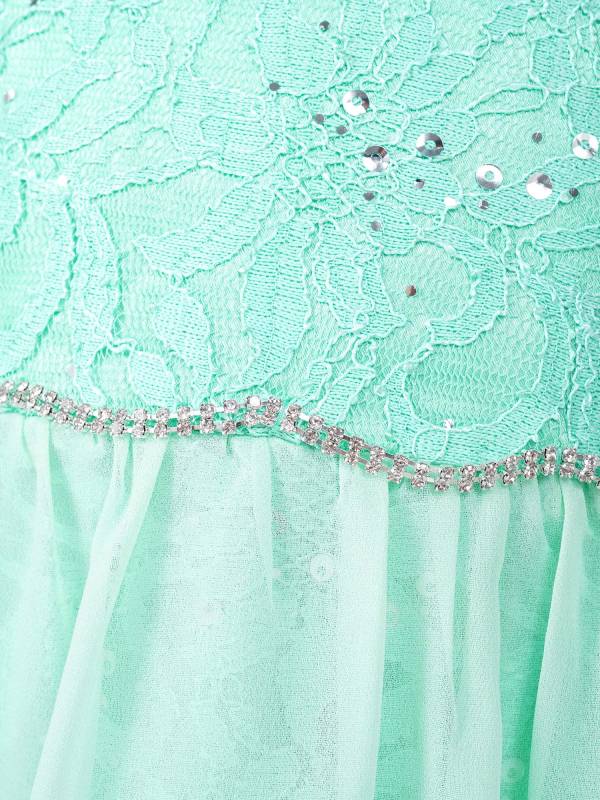 Kids Girls Mesh & Chiffon High-Low Party Dresses thumb