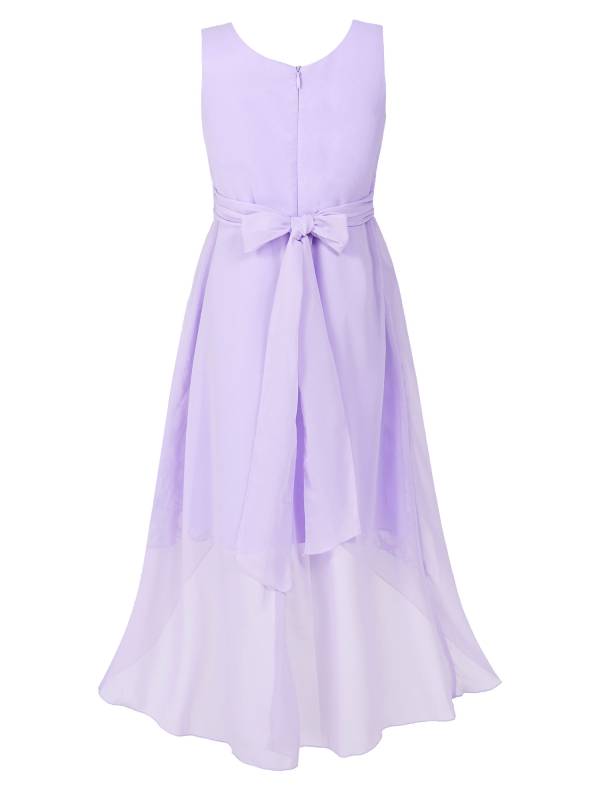Kids Girls Mesh & Chiffon High-Low Party Dresses thumb