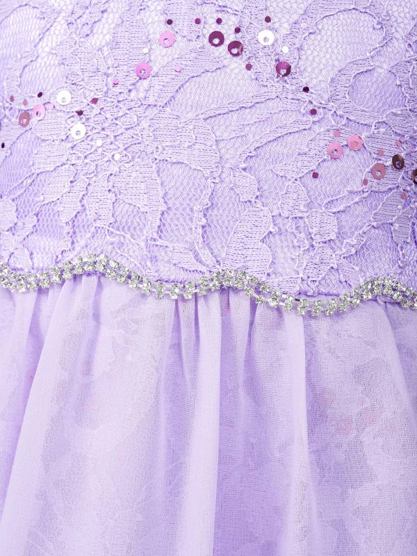 Kids Girls Mesh & Chiffon High-Low Party Dresses thumb