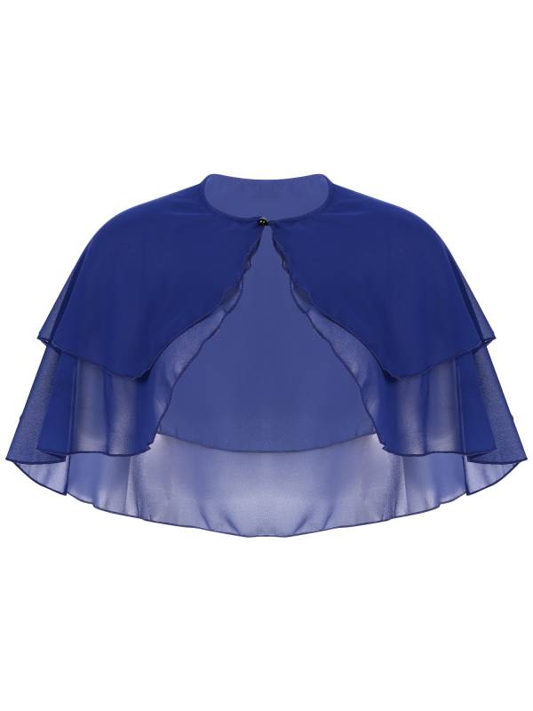 Women 2-Layer Chiffon Bolero Shawls thumb