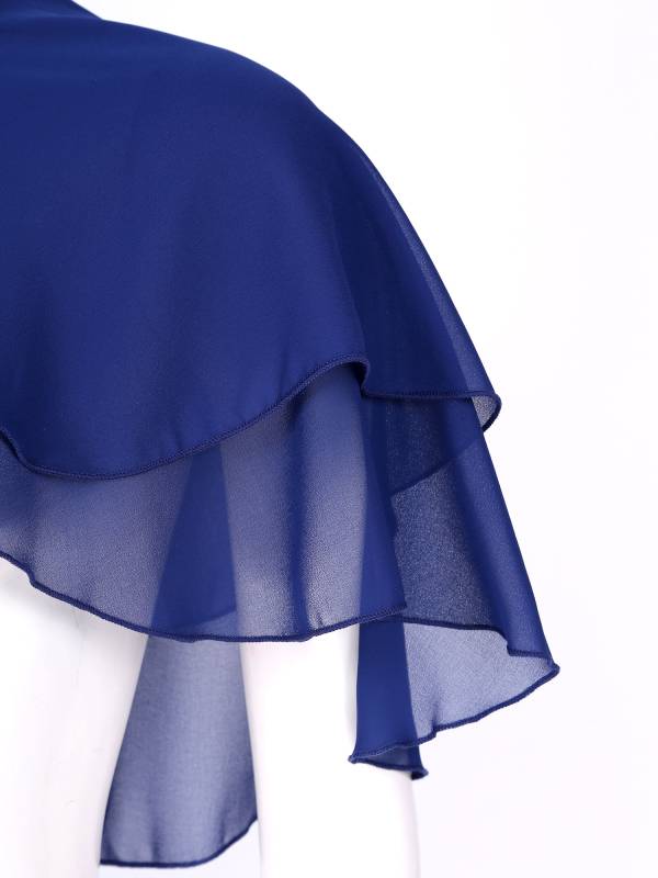 Women 2-Layer Chiffon Bolero Shawls thumb