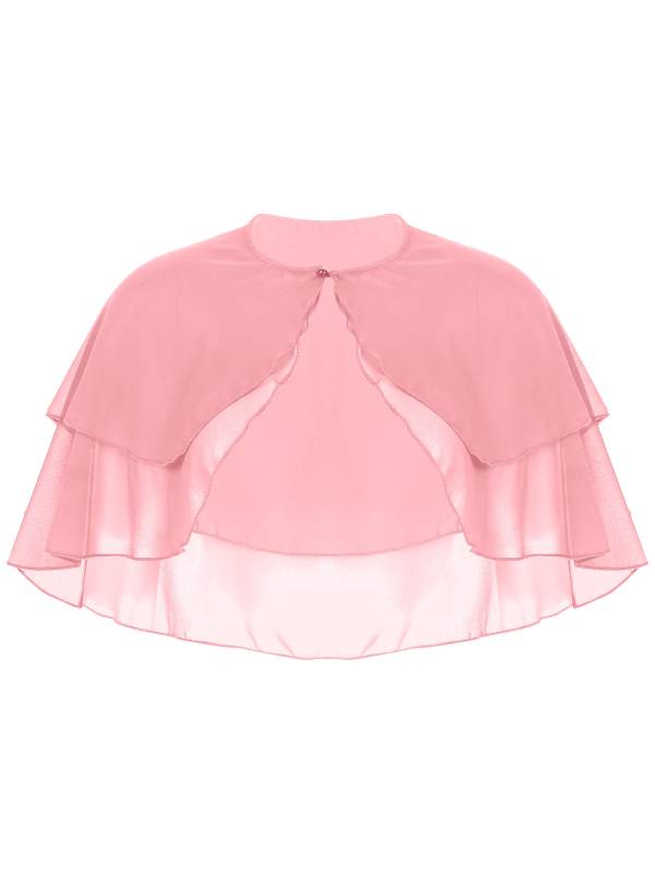 Women 2-Layer Chiffon Bolero Shawls thumb