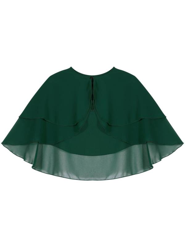 Women 2-Layer Chiffon Bolero Shawls thumb