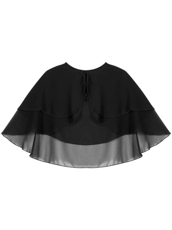 Women 2-Layer Chiffon Bolero Shawls thumb