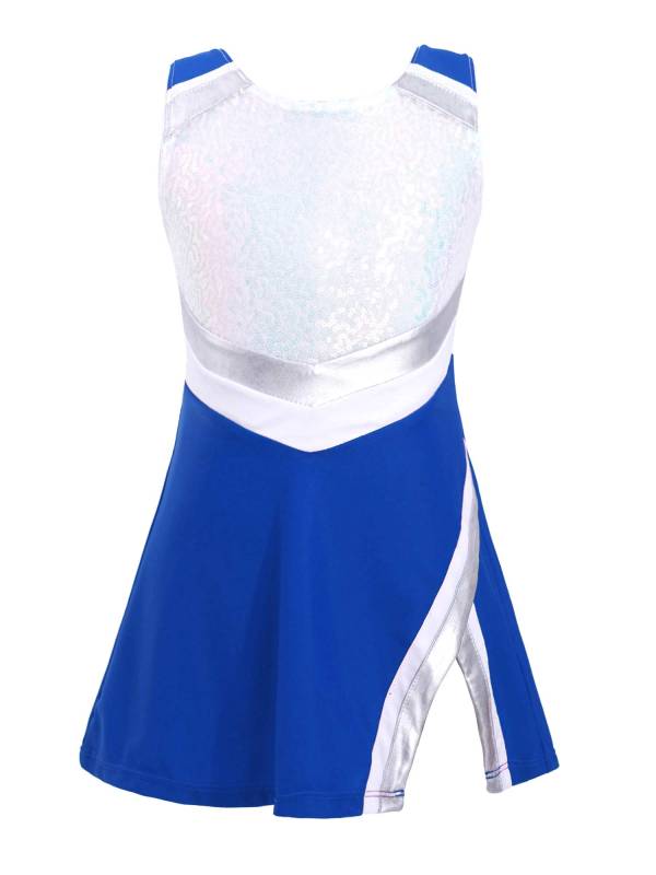 Kids Girls 2Pcs Sleeveless Sequins Sport Dress with Shorts Set thumb