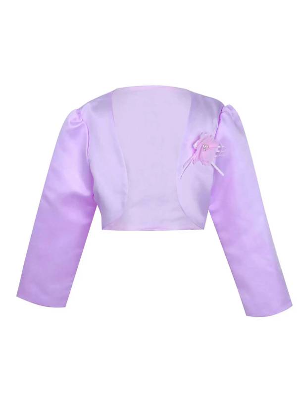 Toddler/Kids Girls Flower Long-sleeve Jacket Bolero thumb
