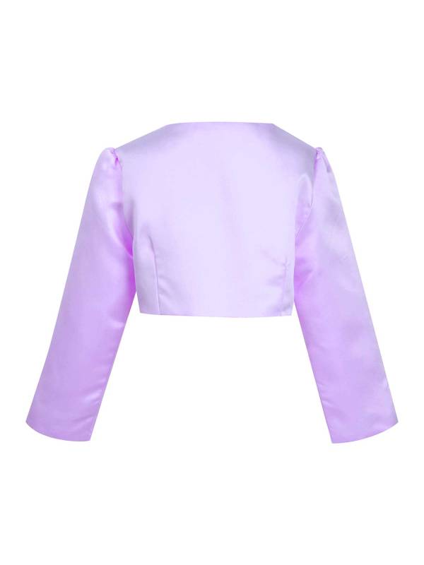 Toddler/Kids Girls Flower Long-sleeve Jacket Bolero thumb