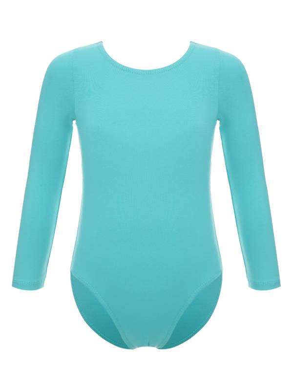 Girls 2pcs Cotton Long Sleeves Leotard with Chiffon Skirt Ballet Dance Set thumb