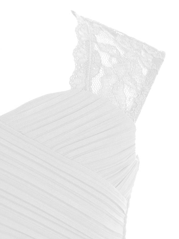 Kids Girls Lace & Chiffon Junior Bridesmaid Dress thumb