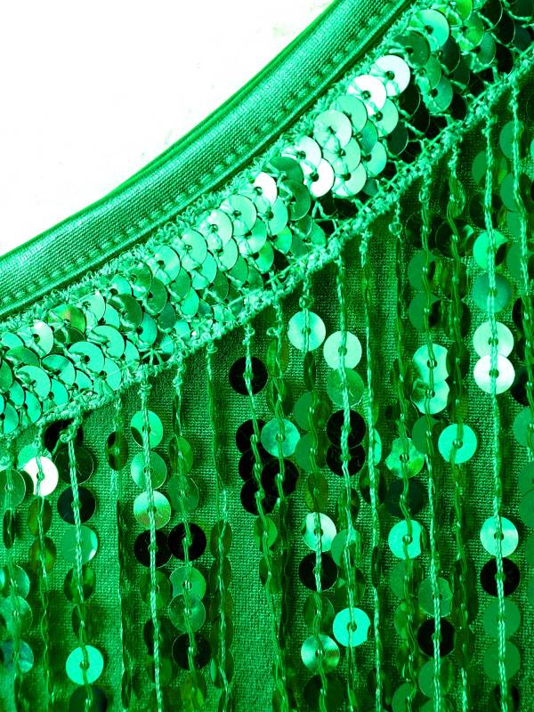 Women Sleeveless Sequin Tassels Ballroom Latin Dance Dress thumb