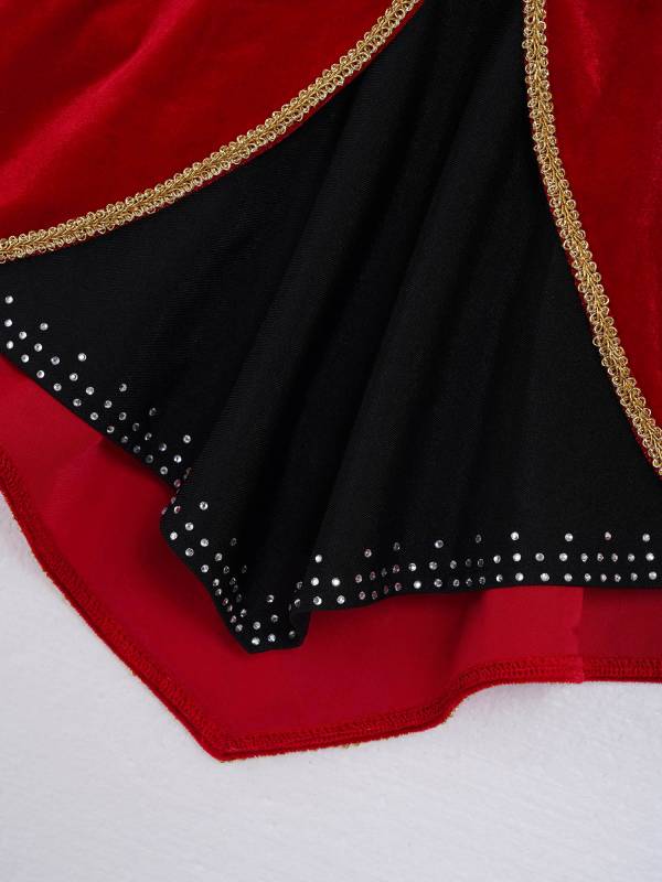 Kids Girls Long Sleeves Tassels Christmas Circus Cosplay Leotard thumb