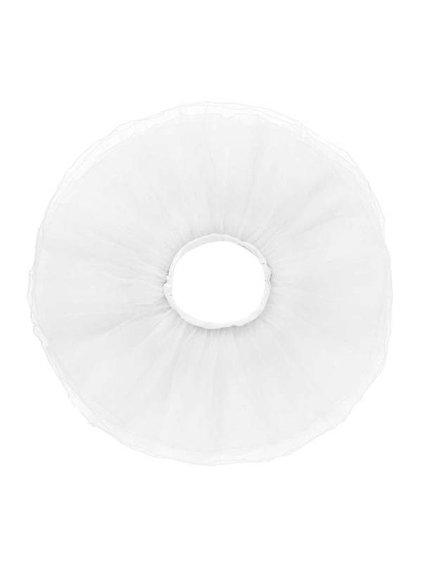 Kids Girls Elastic Waistband Tutu Mesh Skirt Solid Ballet Dance Skirt thumb