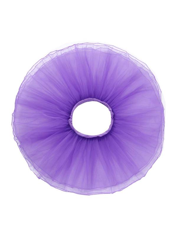 Kids Girls Elastic Waistband Tutu Mesh Skirt Solid Ballet Dance Skirt thumb