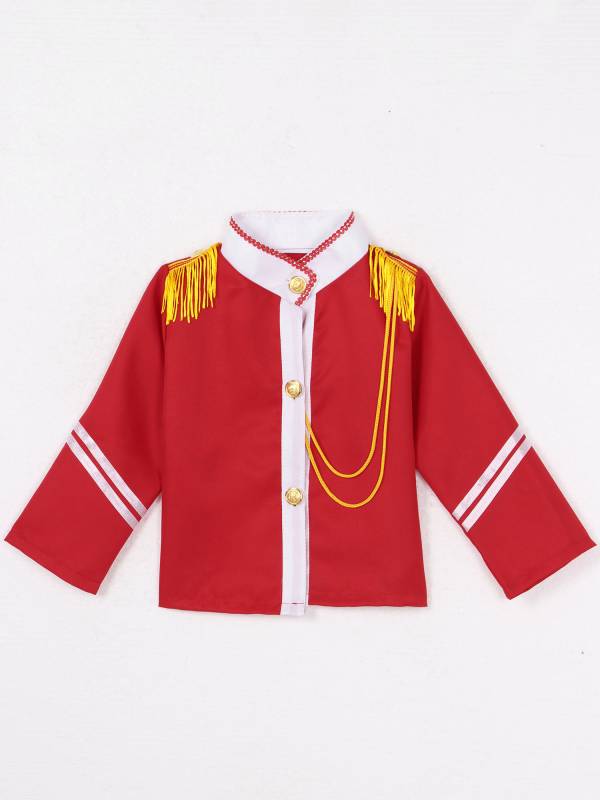 Kids 5pcs Drum and Trumpet Team Costume Honor Guard Uniform Set thumb