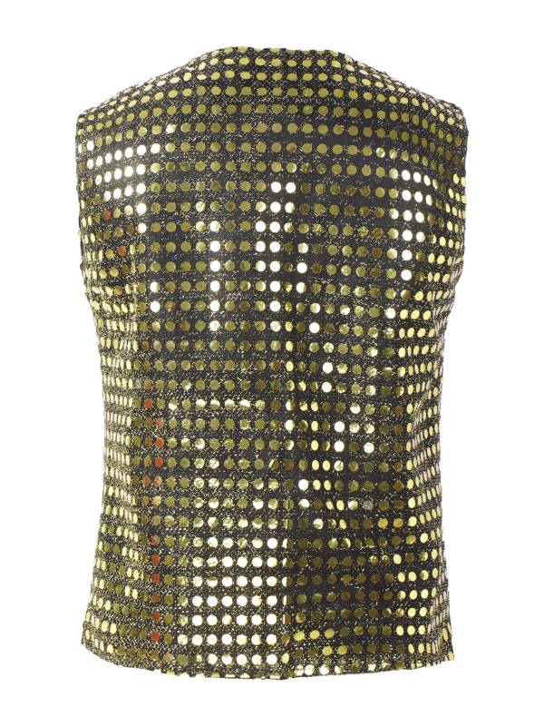 Kids Boys Sleeveless Sequins Solid Color Vest thumb