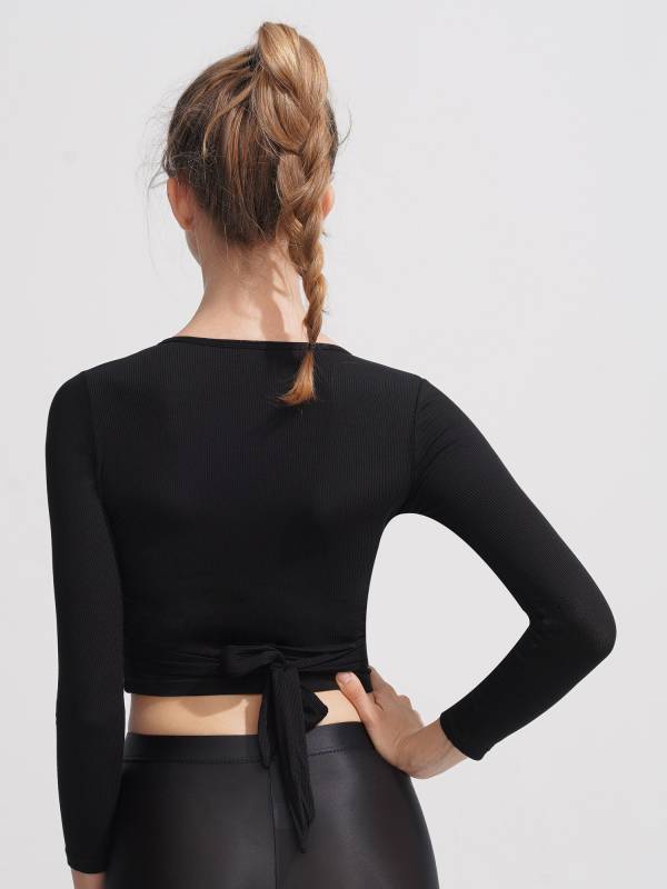 Women Long Sleeves Stretchy Tops for Gym Yoga thumb