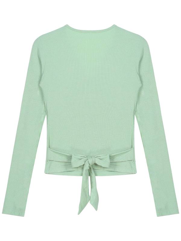 Women Long Sleeves Stretchy Tops for Gym Yoga thumb