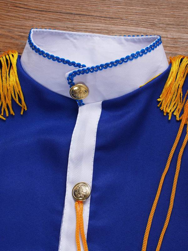 Kids 5pcs Drum and Trumpet Team Costume Honor Guard Uniform Set thumb
