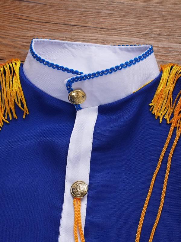 Kids 5pcs Drum and Trumpet Team Costume Honor Guard Uniform Set thumb