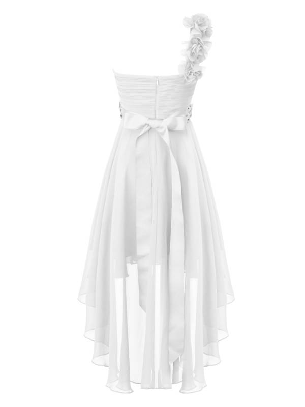 Kids Girls 3D Flower High-Low Party Dress thumb