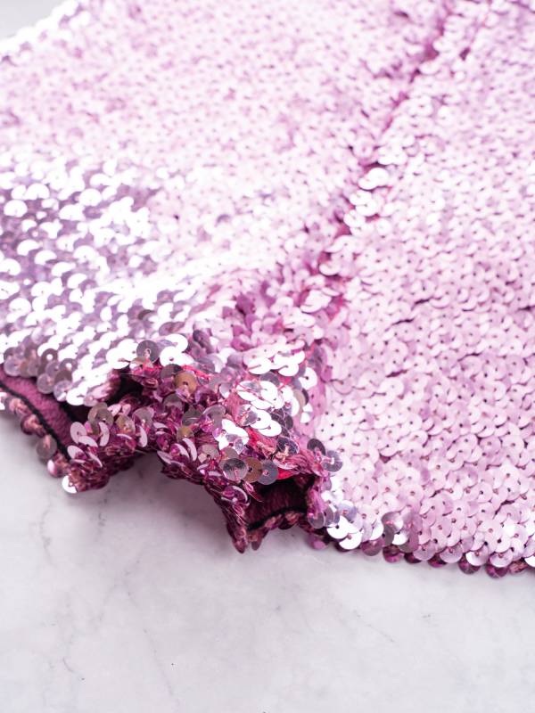Kids Allover Sequins Solid Color Jazz Dance Shorts thumb