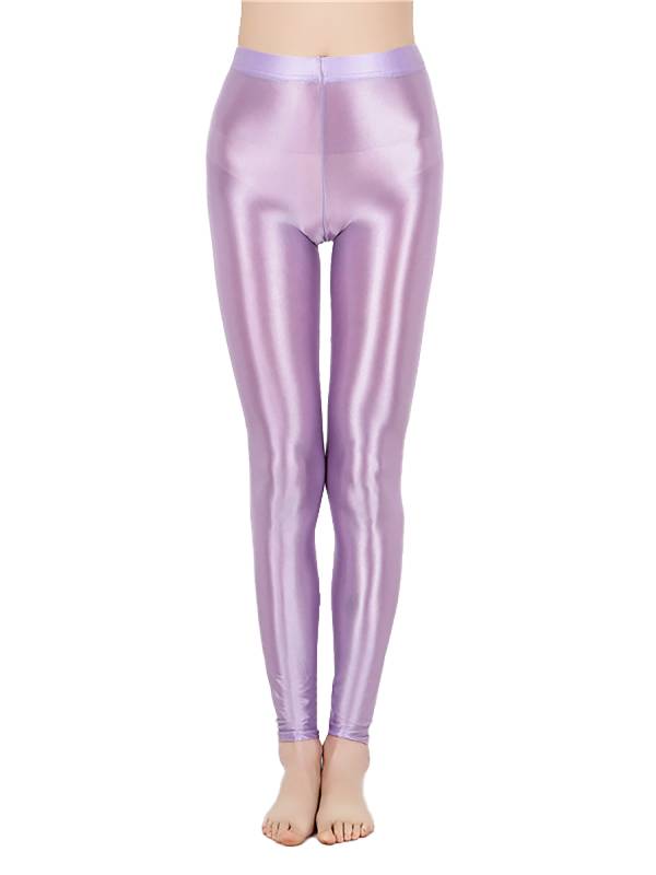 Women Shiny Metallic Stretchy Leggings Yoga Pants thumb