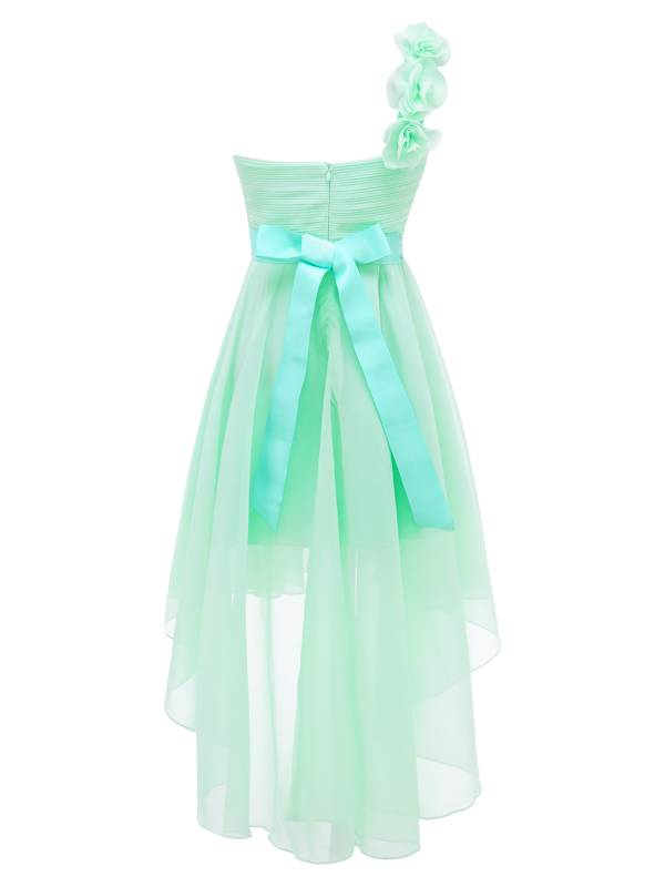 Kids Girls 3D Flower High-Low Party Dress thumb