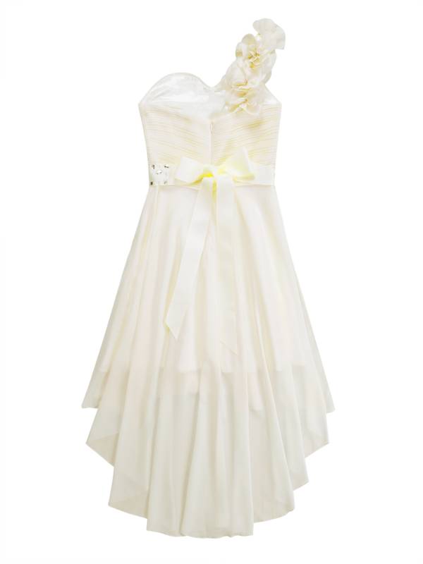 Kids Girls 3D Flower High-Low Party Dress thumb