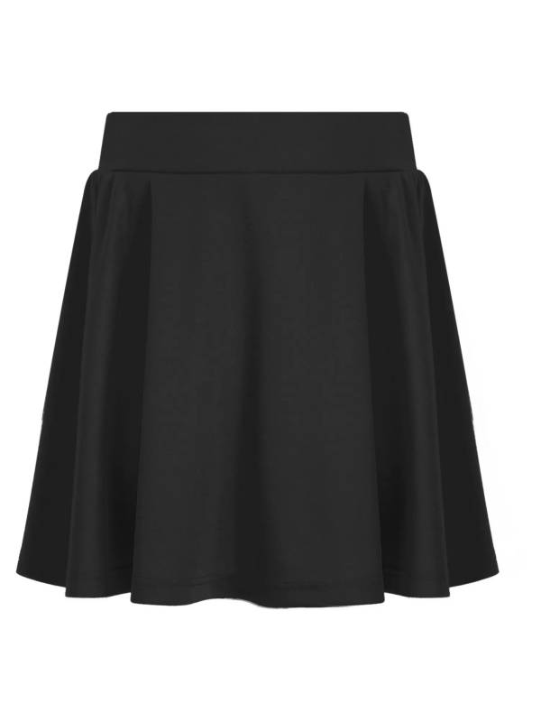 Kids Girls Solid Color High Waist Pleated Tennis Skirt thumb