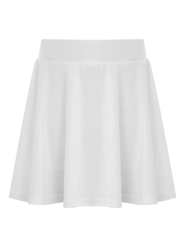 Kids Girls Solid Color High Waist Pleated Tennis Skirt thumb
