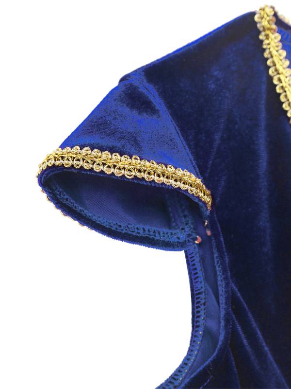 Kids Boys Arabian Prince Costume Outfit Waistcoat with Pants Set thumb