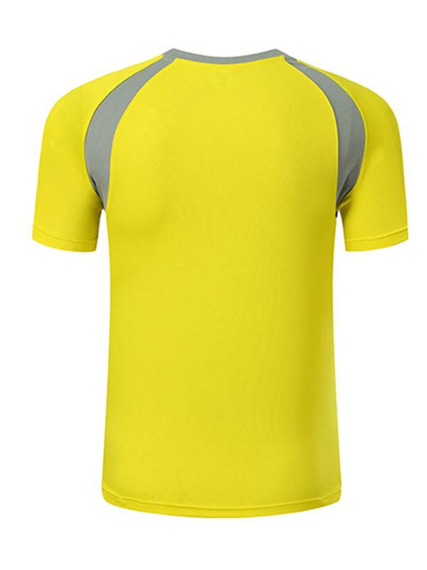 Men Quick-Drying Short Sleeve Breathable Round Neck Sports T-Shirt thumb