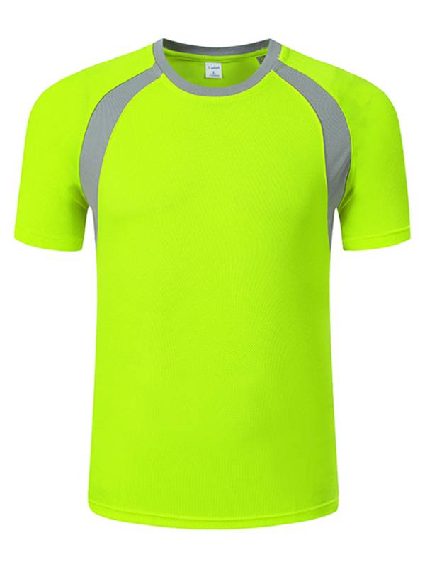 Men Quick-Drying Short Sleeve Breathable Round Neck Sports T-Shirt thumb