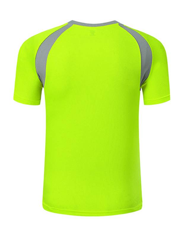 Men Quick-Drying Short Sleeve Breathable Round Neck Sports T-Shirt thumb