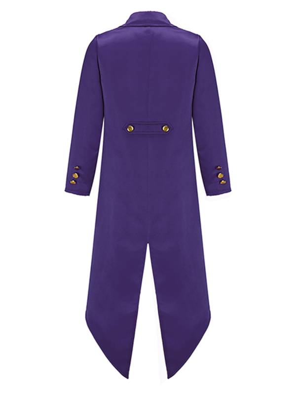 Kids Fake Two Pieces Tailcoat Retro Renaissance Steampunk Jacket thumb